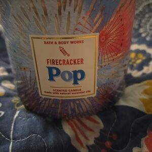 Brand New Bath & Body Works Firecracker Pop Three Wick Scented  Candle